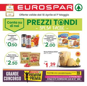 Volantino Eurospar a Alessandria | Prezzi Tondi | 18/4/2024 - 1/5/2024
