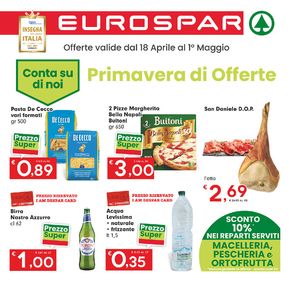 Volantino Eurospar a Cantù | Primavera di offerte | 18/4/2024 - 1/5/2024