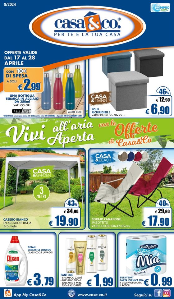 Volantino Casa & Co a Porto D'Ascoli | Vivi all' aria aperta | 17/4/2024 - 28/4/2024