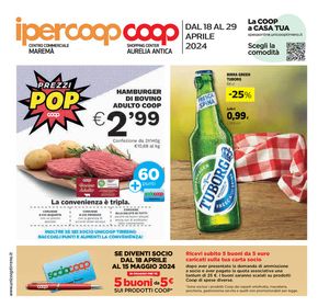 Offerte di Iper e super a Grosseto | Prezzi pop in Ipercoop | 18/4/2024 - 29/4/2024
