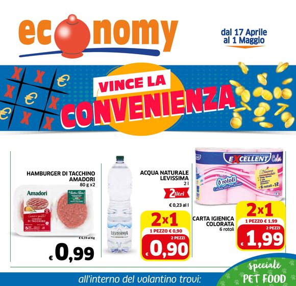 Volantino Economy a Pianoro | Vince la convenienza | 17/4/2024 - 1/5/2024