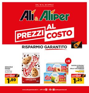 Volantino Alì e Alìper | Prezzi al costo | 18/4/2024 - 28/4/2024