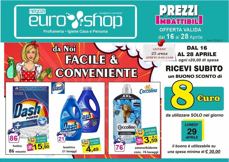 Volantino Euro Shop a Fasano | Prezzi imbattibili | 16/4/2024 - 28/4/2024