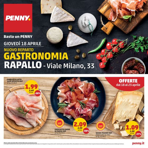 Volantino PENNY a Rapallo | Nuovo reparto gastronomia | 18/4/2024 - 23/4/2024