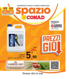Volantino Spazio Conad a Padova | Prezzi giù | 23/4/2024 - 6/5/2024