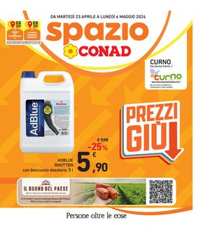 Volantino Spazio Conad a Curno | Prezzi giù | 23/4/2024 - 6/5/2024