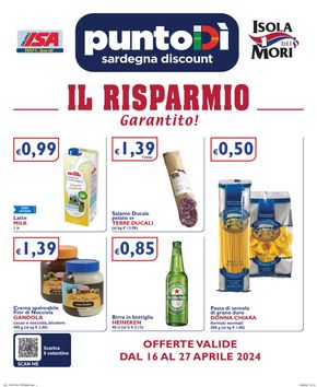 Offerte di Discount a Macomer | Il risparmio garantito! in PuntoDì | 16/4/2024 - 27/4/2024