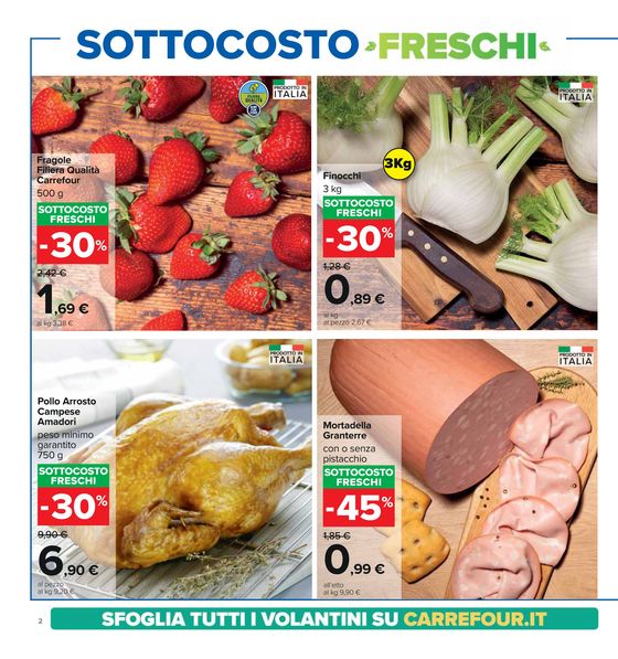 Volantino Carrefour Ipermercati a San Giuliano Terme | Sottocosto freschi | 18/4/2024 - 1/5/2024
