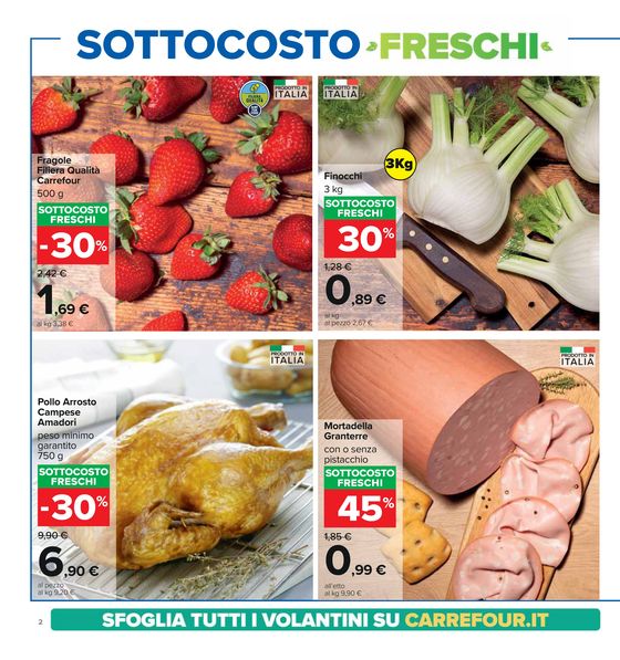 Volantino Carrefour Ipermercati a San Sperate | Sottocosto freschi | 18/4/2024 - 1/5/2024