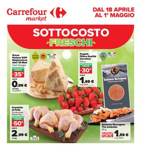 Volantino Carrefour Market a Sabaudia | Sottocosto freschi | 18/4/2024 - 1/5/2024