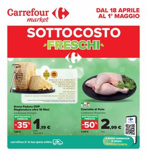 Volantino Carrefour Market a Pomezia | Sottocosto freschi | 18/4/2024 - 1/5/2024