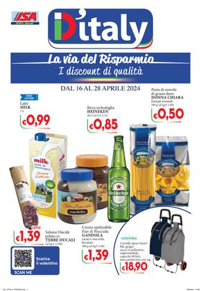 Offerte di Iper e super a Sanluri | La via del risparmio in D'Italy | 16/4/2024 - 28/4/2024