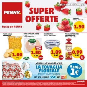 Offerte di Discount a Castano Primo | Tutto a 1 euro 1.5 euro 2 euro 2.5 euro in PENNY | 24/4/2024 - 5/5/2024