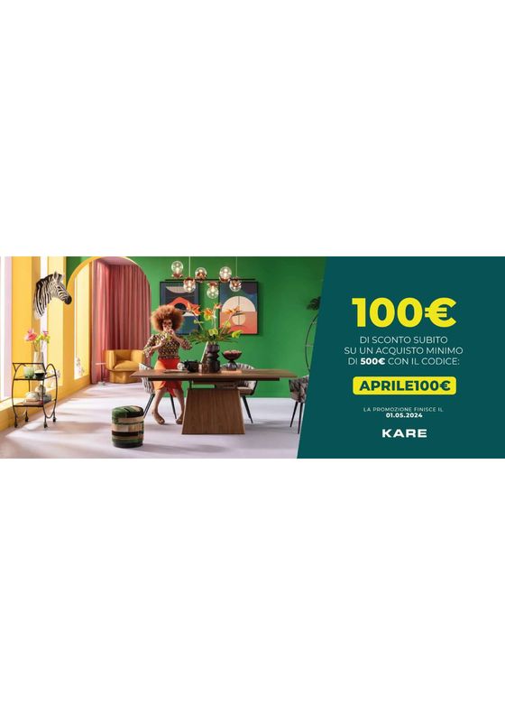 Volantino Kare Design a Roma | Aprile 100 Euro | 16/4/2024 - 1/5/2024