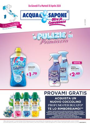 Offerte di Cura casa e corpo a Guidonia Montecelio | Pulizie on primavera in Acqua & Sapone | 16/4/2024 - 30/4/2024