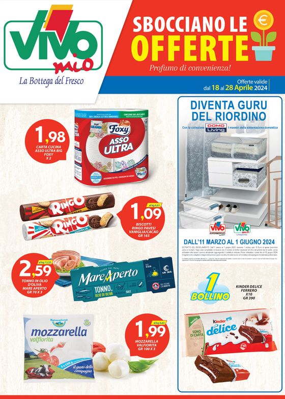 Volantino Vivo Supermercati a Arezzo | Sbocciano le offerte | 17/4/2024 - 28/4/2024