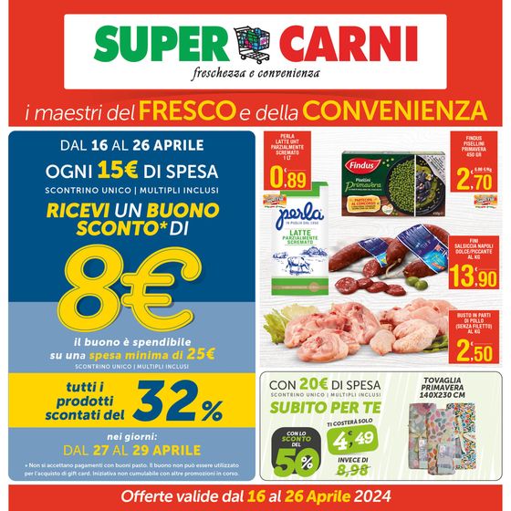 Volantino Super Carni | Offerte | 17/4/2024 - 26/4/2024