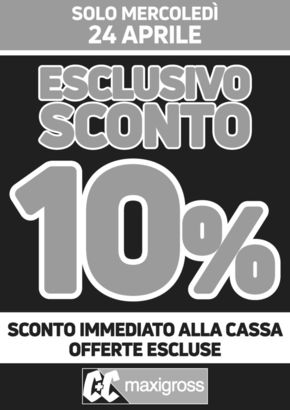 Volantino C+C | Esclusivo sconto 10% | 24/4/2024 - 24/4/2024
