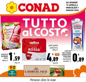Volantino Conad a Brindisi | Tutto al costo | 19/4/2024 - 1/5/2024