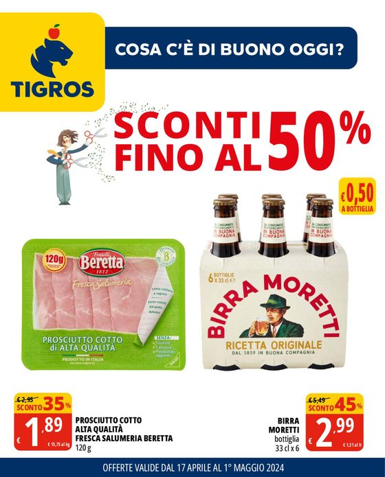 Volantino Tigros a Milano | Sconti fino al 50% | 17/4/2024 - 1/5/2024