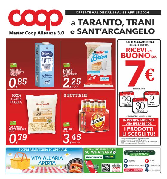 Volantino Superstore Coop a Taranto | Qualita conveniente | 18/4/2024 - 28/4/2024