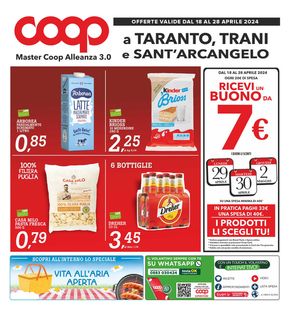 Offerte di Iper e super a Taranto | Qualita conveniente in Superstore Coop | 18/4/2024 - 28/4/2024