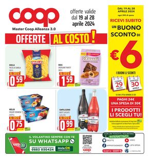 Volantino Coop a Andria | Offerte Al costo! | 19/4/2024 - 28/4/2024