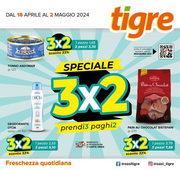 Volantino Tigre a Macerata | Speciale 3x2 | 18/4/2024 - 2/5/2024