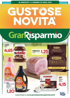 Volantino Gran Risparmio a Nocera Inferiore | Gustose novita | 17/4/2024 - 28/4/2024