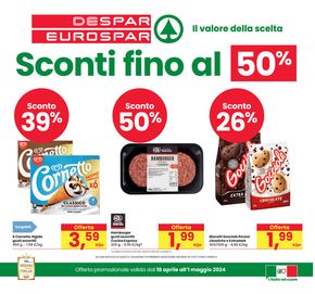 Offerte di Iper e super a Correggio | Sconti fino al 50% in Eurospar | 18/4/2024 - 1/5/2024