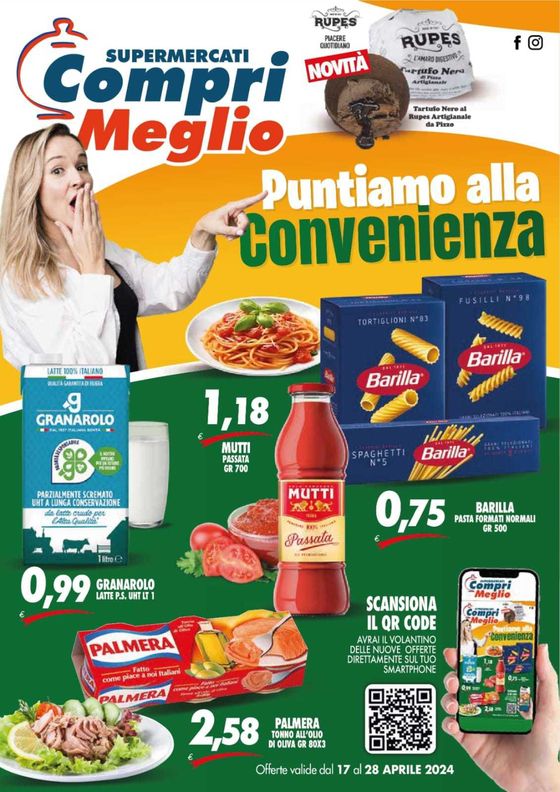 Volantino Compri Meglio a Laureana di Borrello | Puntiamo alla convenienza | 17/4/2024 - 28/4/2024