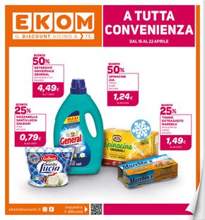 Offerte di Discount a Vado Ligure | A tutta convenienza in Ekom | 17/4/2024 - 22/4/2024