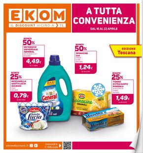 Offerte di Discount a Collesalvetti | A tutta conveninza in Ekom | 17/4/2024 - 22/4/2024