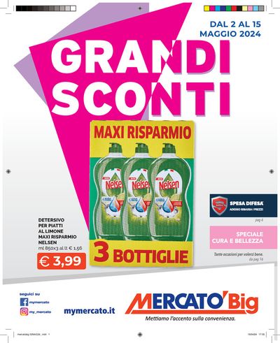 Volantino Mercatò Big a Mongardino | Grandi sconti | 2/5/2024 - 15/5/2024