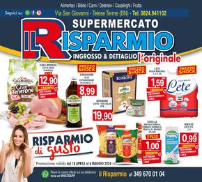 Volantino Supermercato Il Risparmio a Telese Terme | Offerte | 18/4/2024 - 6/5/2024
