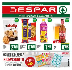 Offerte di Iper e super a Lauria | Ogni 15 euro di spesa in Despar | 18/4/2024 - 28/4/2024
