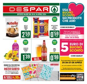 Volantino Despar a Fasano | 5 euro di buono sconto | 18/4/2024 - 24/4/2024