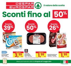 Volantino Eurospar a Gemona del Friuli | Sconti fino al 50% | 18/4/2024 - 1/5/2024