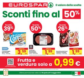Volantino Eurospar a Mestre | Sconti fino al 50% | 18/4/2024 - 1/5/2024