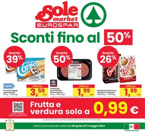 Volantino Eurospar a Treviso | Sconti fino al 50% | 18/4/2024 - 1/5/2024