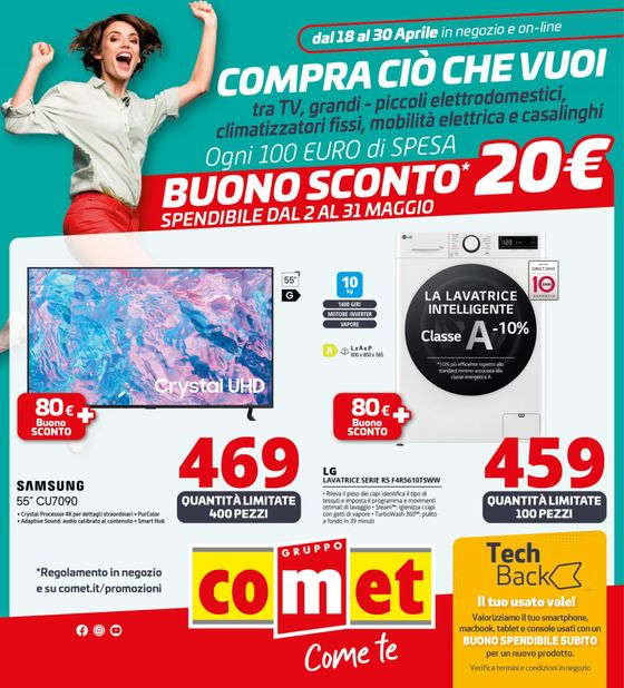 Volantino Comet a Legnago | Compra ciò che vuoi da Comet! | 18/4/2024 - 30/4/2024