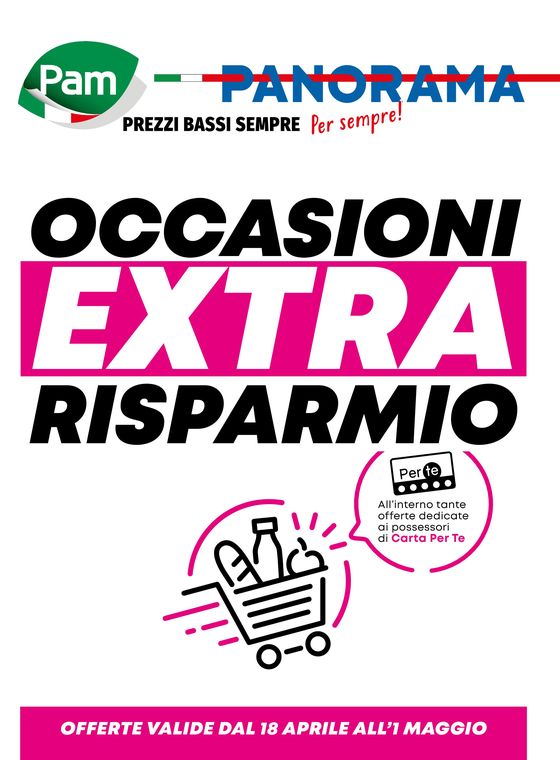 Volantino Pam a Brescia | Occasioni extra risparmio | 18/4/2024 - 1/5/2024
