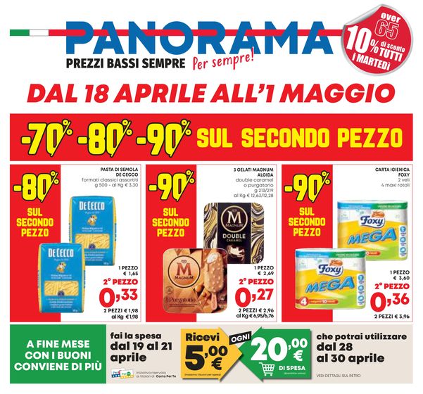 Volantino Panorama a Cassino | La convenienza e di casa | 18/4/2024 - 1/5/2024