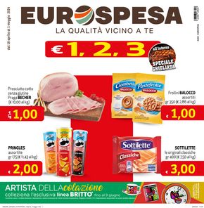 Volantino Eurospesa | 1,2,3 euro | 18/4/2024 - 1/5/2024
