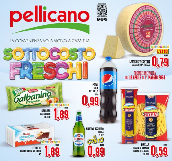 Volantino Pellicano a Qualiano | Sottocosto freschi  | 18/4/2024 - 1/5/2024