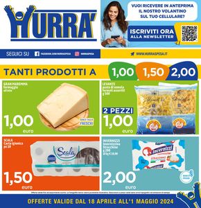 Offerte di Discount a Civita Castellana | Tanti prodotti a 1,00 1,50 2,00 in Hurrà Discount | 18/4/2024 - 1/5/2024