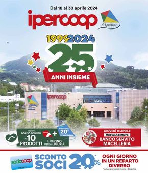 Volantino Ipercoop a Genova | 25 anni insieme | 18/4/2024 - 30/4/2024