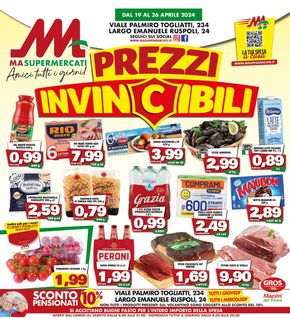 Volantino MA Supermercati a Roma | Prezzi invincibili | 19/4/2024 - 26/4/2024