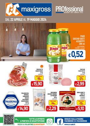 Volantino C+C a Parma | Professional ristoranti, bar, comunità, hotel | 22/4/2024 - 19/5/2024