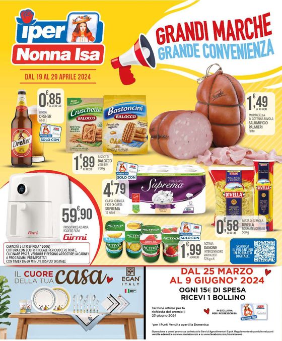 Volantino Iper Nonna Isa a Sassari | Grandi marche , grande convenienza | 19/4/2024 - 29/4/2024